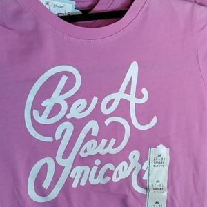 Girls tee-shirt M7/8short sleeve purple